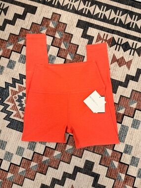 Beyond Yoga High-Waist Coral-Orange Leggings